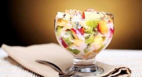 diétny ovocný šalát na chudnutie